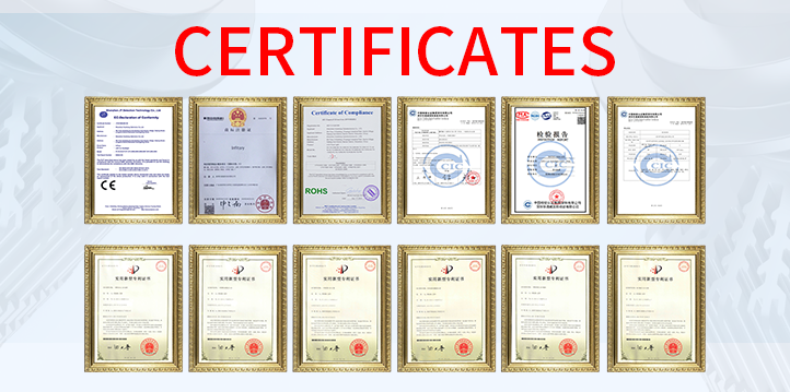 Product certificate picture: CE, ROHS, FCC, etc