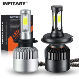 Infitary COB S2 led headlight bulb running light H1 H3 H4 H7 fog/driving light H11 9005 9006 for car